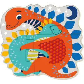 113530 AVENIR Pussel Känsel & Beröring Dinosaurie 4in16