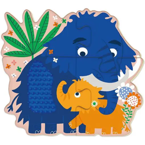113530 AVENIR Pussel Känsel & Beröring Dinosaurie 4in17
