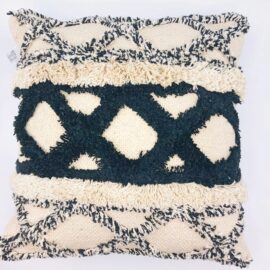 Sass & Belle Prydnadskudde Blå ZigZag - Scandi Boho