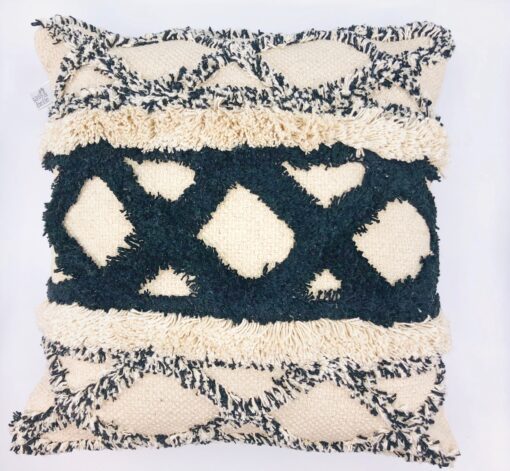 Sass & Belle Prydnadskudde Blå ZigZag - Scandi Boho