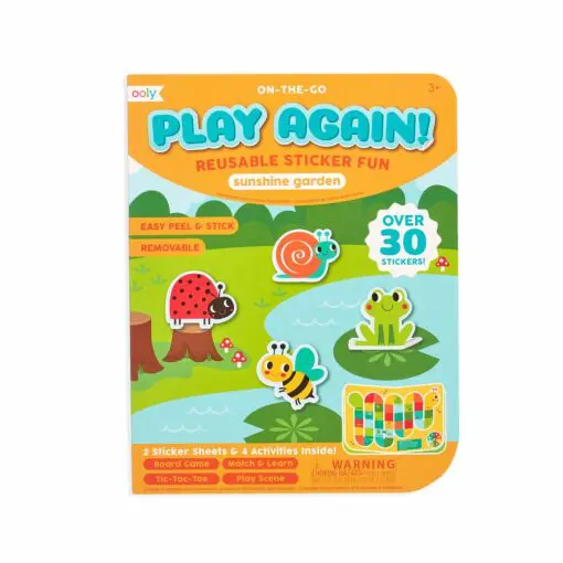 113592 OOLY Aktivitets Kit med Flyttbara Klistermärken Play Again Mini Sunshine Garden