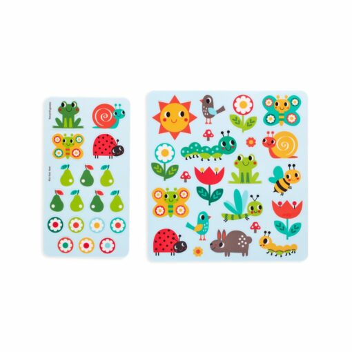 113592 OOLY Aktivitets Kit med Flyttbara Klistermärken Play Again Mini Sunshine Garden3