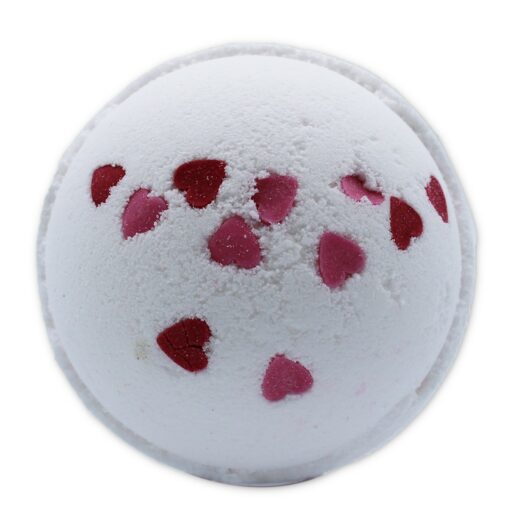 113688 Badbomb Happy Bath Hjärtan med Blomdoft dia 7.5 cm 180 g