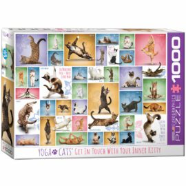 EuroGraphics Pussel Yoga Cats 1000 bitar