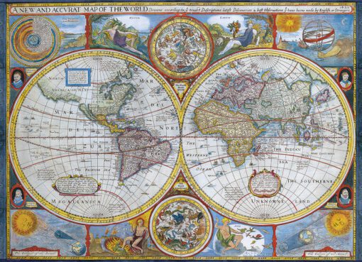 EuroGraphics Antique World Map 1000 bitar