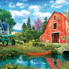 EuroGraphics Pussel The Red Barn Tin 1000 bitar