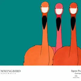 Hummingbird Australia Pussel Flamingo Trio 1000 bitar