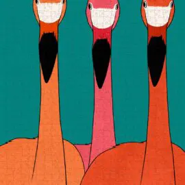 Hummingbird Australia Pussel Flamingo Trio 1000 bitar