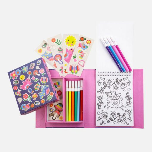 Tiger Tribe Målarbokset med Stickers & Pennor - Magical Creatures