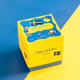 113969 Svensk Husman Strumpor Fika Sox Box 3-pack1
