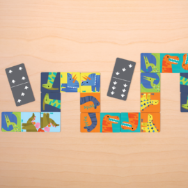 mudpuppy Spel Domino Dinosaurier