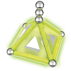Geomag Glow Konstruktionsleksak Självlysande Magnetiska Delar, 22 st