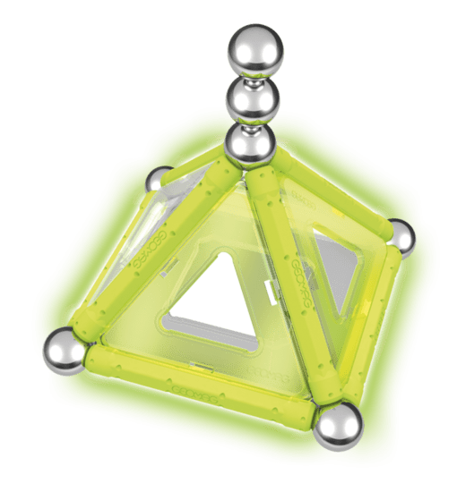 Geomag Glow Konstruktionsleksak Självlysande Magnetiska Delar, 22 st
