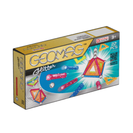 114031 Geomag Glitter Konstruktionsleksak Magnetiska Delar, 22 st