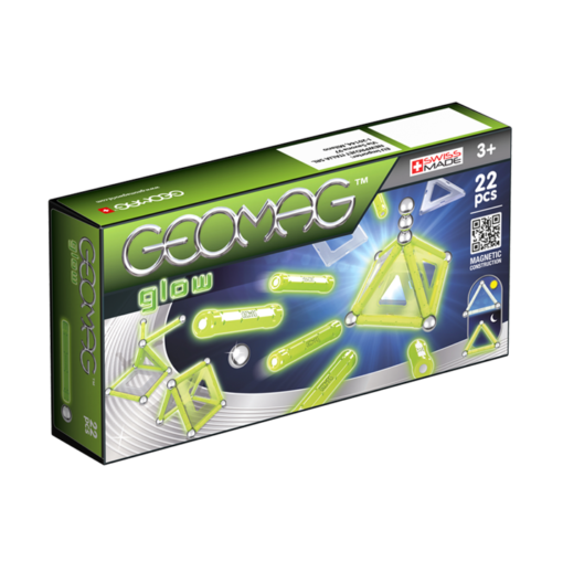 Geomag Glow Konstruktionsleksak Självlysande Magnetiska Delar, 22 st