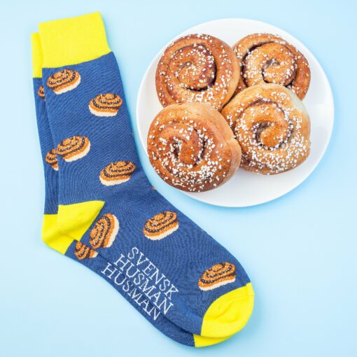 Svensk Husman Strumpor Fika Sox Box 3-pack - Bild 5