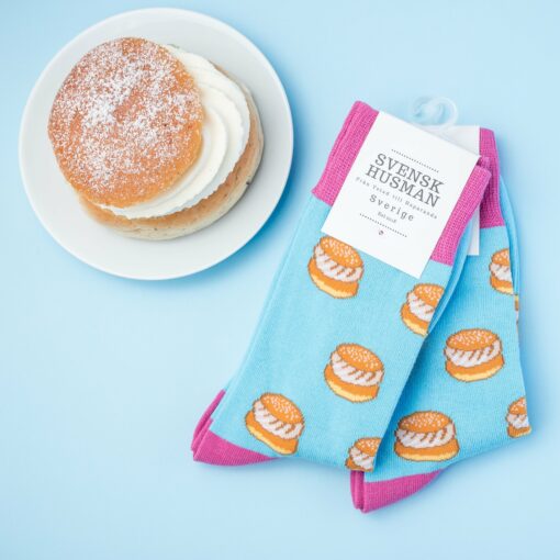 Svensk Husman Strumpor Fika Sox Box 3-pack - Bild 6