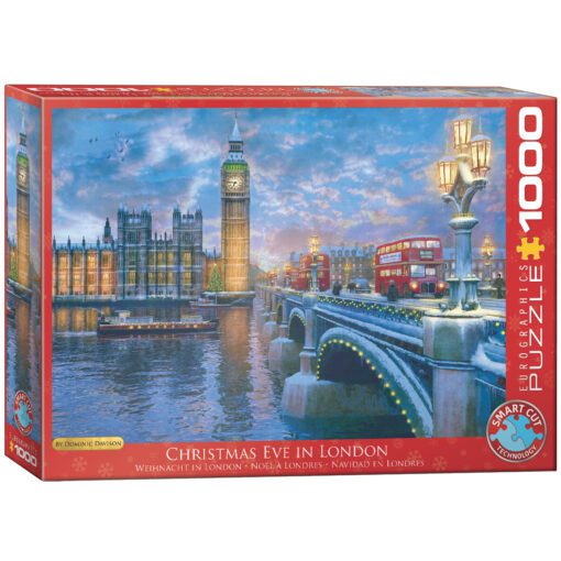 EuroGraphics Pussel Jul Christmas Eve in London 1000 bitar