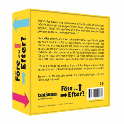 Sällskapsspel Före eller Efter
