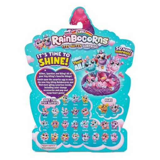 Zuru Rainbocorns, Itsy Glitzy Surprise med Färgskiftande Tillbehör 4-Pack