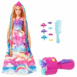 114165 Barbie Docka Dreamtopia Twist ‘n Style™ Hårstyling - Set2