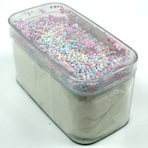 Butter Slime Box med Färgade Foam Beads