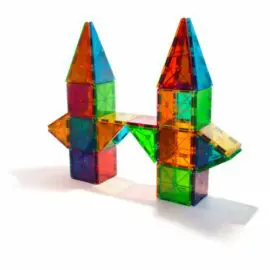 Magna-Tiles Clear Colors 100 bitar - Byggklossar med Magneter