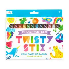 OOLY Oljepastellkritor, Kladdkritor Twisty Sticks - Set om 12