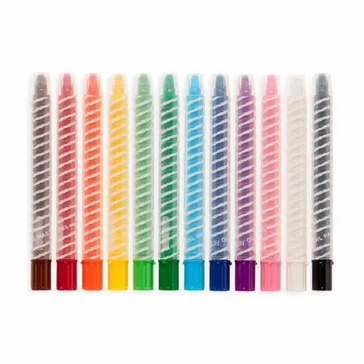 OOLY Oljepastellkritor, Kladdkritor Twisty Sticks - Set om 12