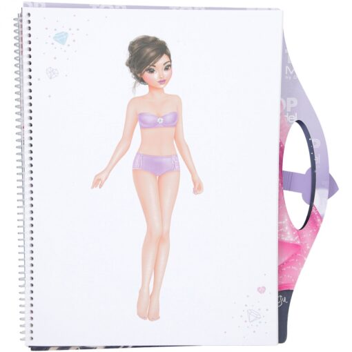 TOPModel Spiralbunden Målarbok Styla med Stickers Glamour - Bild 2