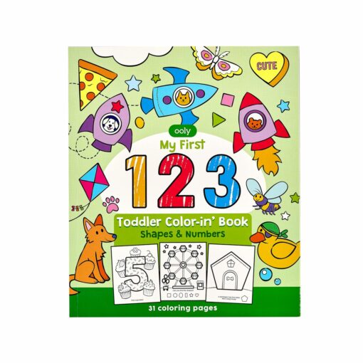 114286 OOLY Målarbok 123 Shapes and Numbers Toddler