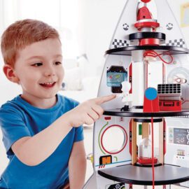 Hape Lekset Rymdraket Fyra Våningar - 20 Delar