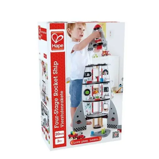Hape Lekset Rymdraket Fyra Våningar - 20 Delar