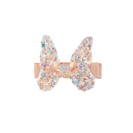 Great Pretenders Boutique Hårspänne Fjäril Glitter Rosa