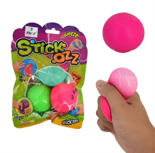 Sticky Wall Balls Jumbo 3-pack Fidget Toy