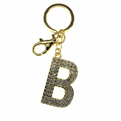 Tinka Nyckelring med Karbinhake Bokstav med Bling - Bild 3
