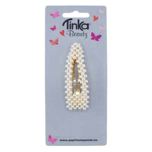 Tinka Hårklämma Pärlor 8 cm