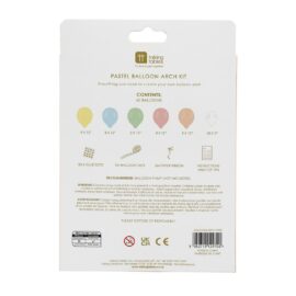 Ballongbåge Kit Pastell 60-pack Ballonger 3M