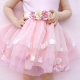 Golden Rose Petal Skirt