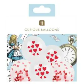 Talking Tables Ballonger 12-pack Röda Hjärtan Alice i Underlandet Truly Alice