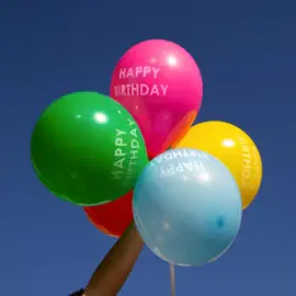 Talking Tables Ballonger 5-pack Flerfärgade Happy Birthday