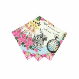 Talking Tables Servetter 20-pack Alice i Underlandet 25x25 cm Truly Alice