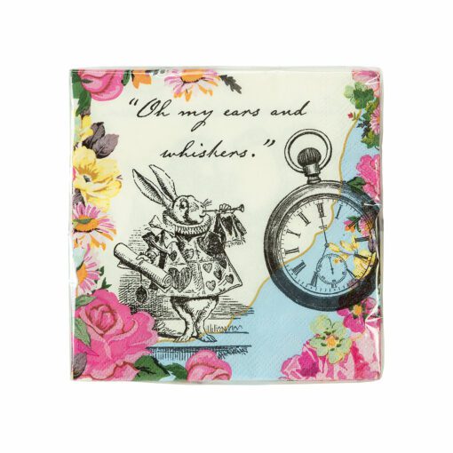 Talking Tables Servetter 20-pack Alice i Underlandet 25x25 cm Truly Alice