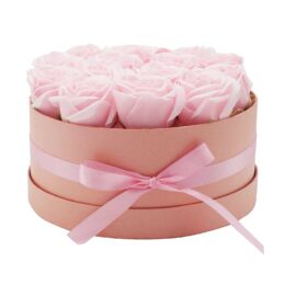 Tvålblommor Rosa Rosboxen Rund (2)58