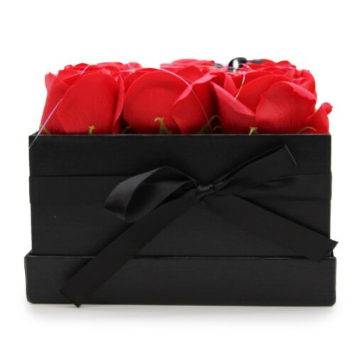 Tvålblommor Röda Rosboxen Kvadrat