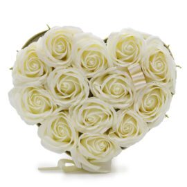 Tvålblommor Vita Rosboxen Hjärta
