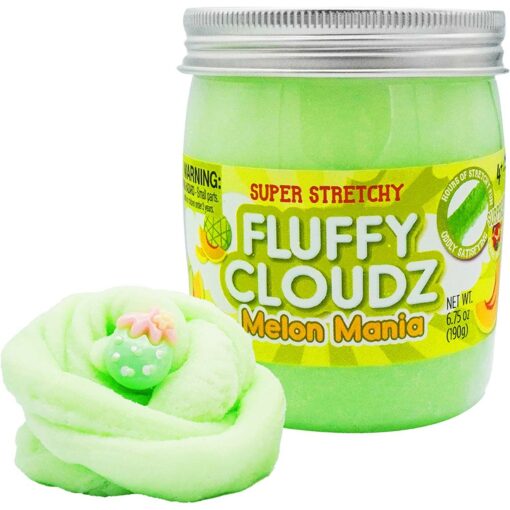 Cloud Slime Fluffy Jar - Superstretchigt med Doft av Melon