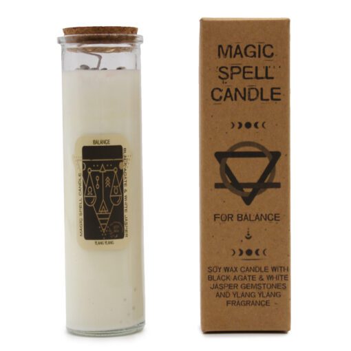 Doftljus Magic Spell Balans - Svart Agat, Vit Jaspis & Ylang Ylang