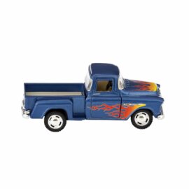 Leksaksbil i Metall Chevy Stepside with Flames 132 12 cm