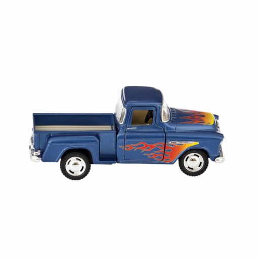 Leksaksbil i Metall Chevy Stepside with Flames 132 12 cm